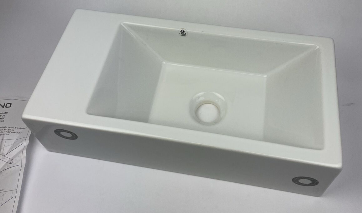CATALANO Lavabo 50 Designer Wash Basin Art 25VE Glossy White - Made in ITALY
