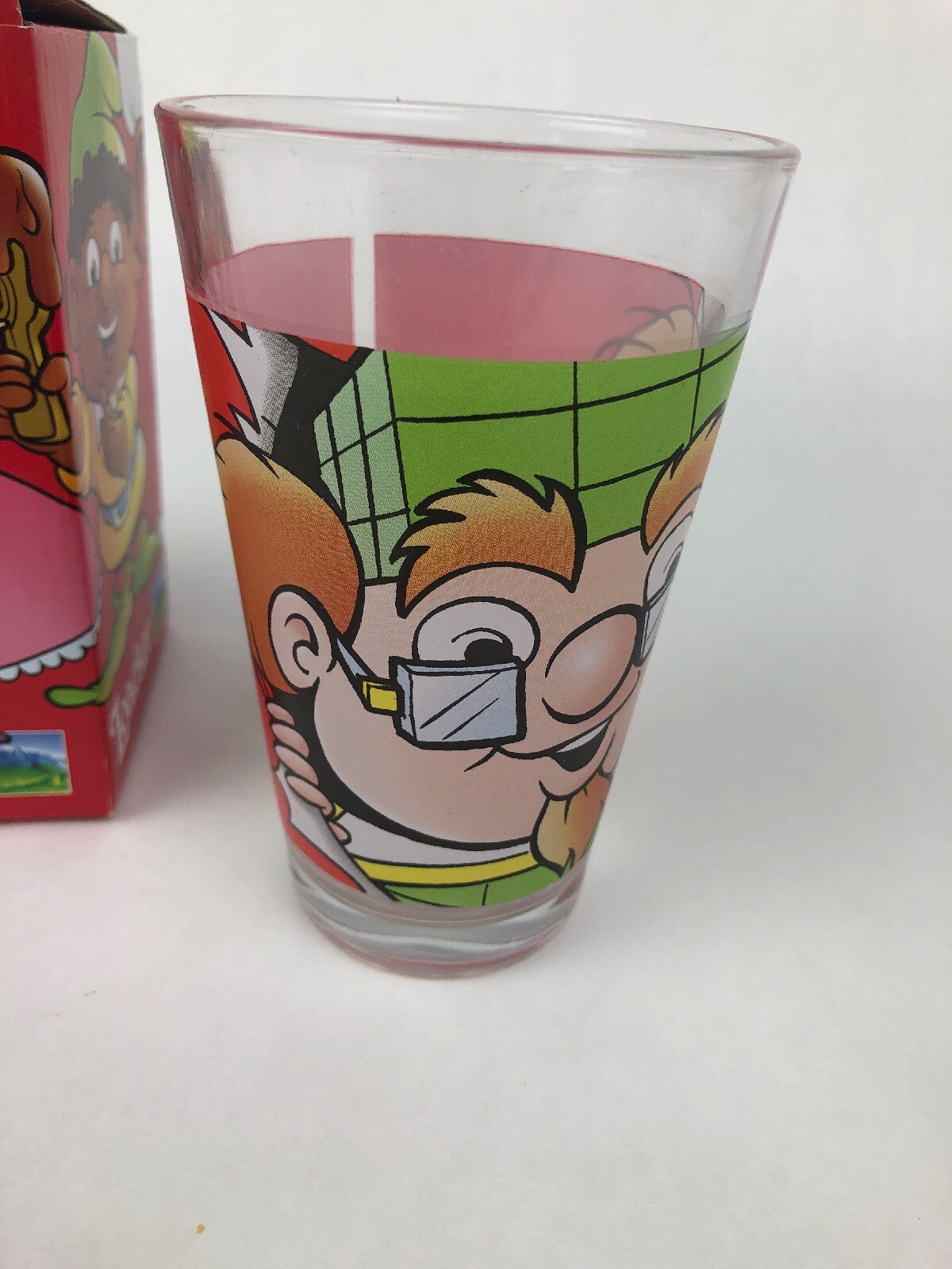 Loacker Wafers Elf 5-inch clear glass tumbler new in original box.