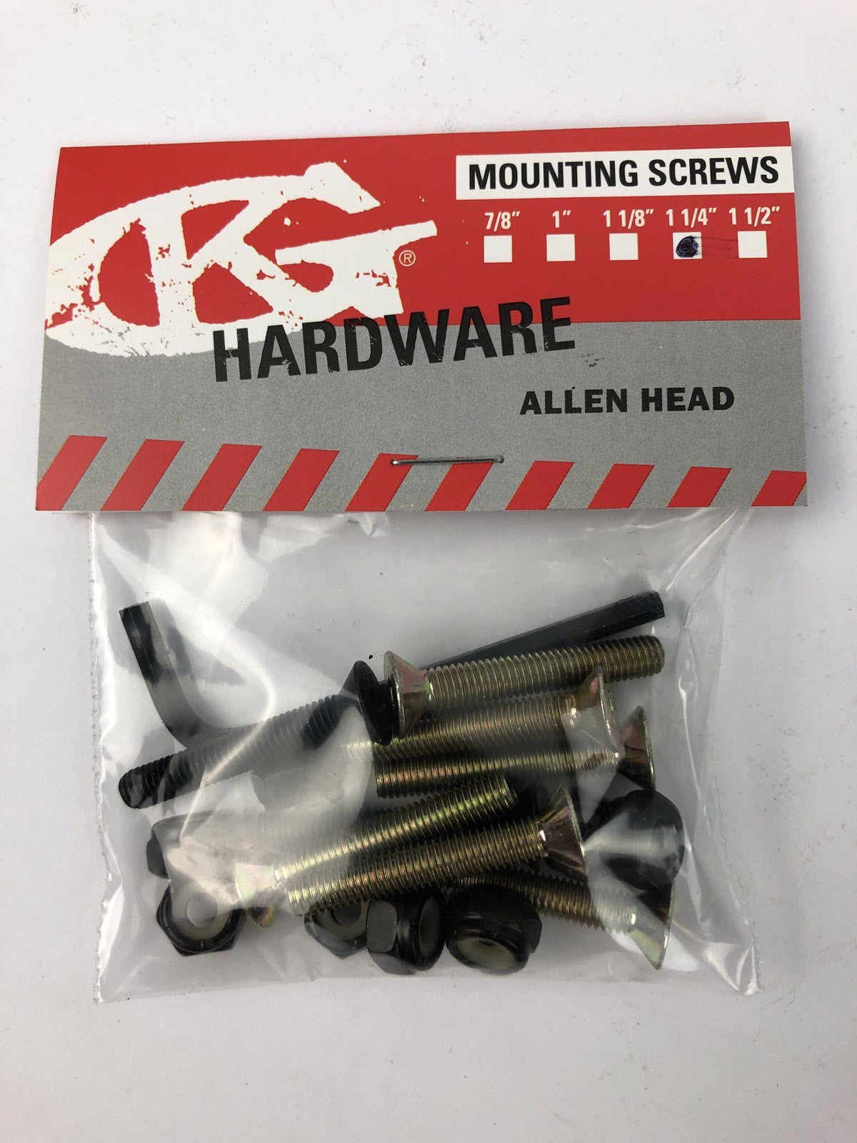 NOS Grind King SKATEBOARDS 1.25” Allen Key Skateboard Hardware 6 GOLD 2 BLACK