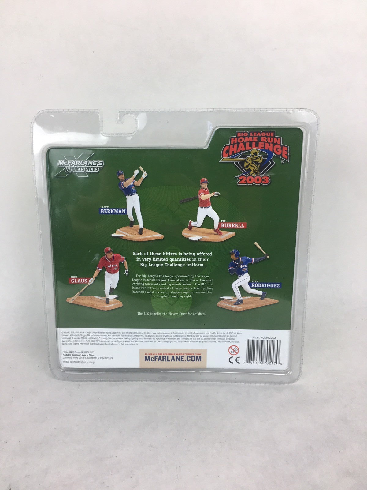 McFarlane 2003 Alex Rodriguez MLB Big League Home Run Challenge 