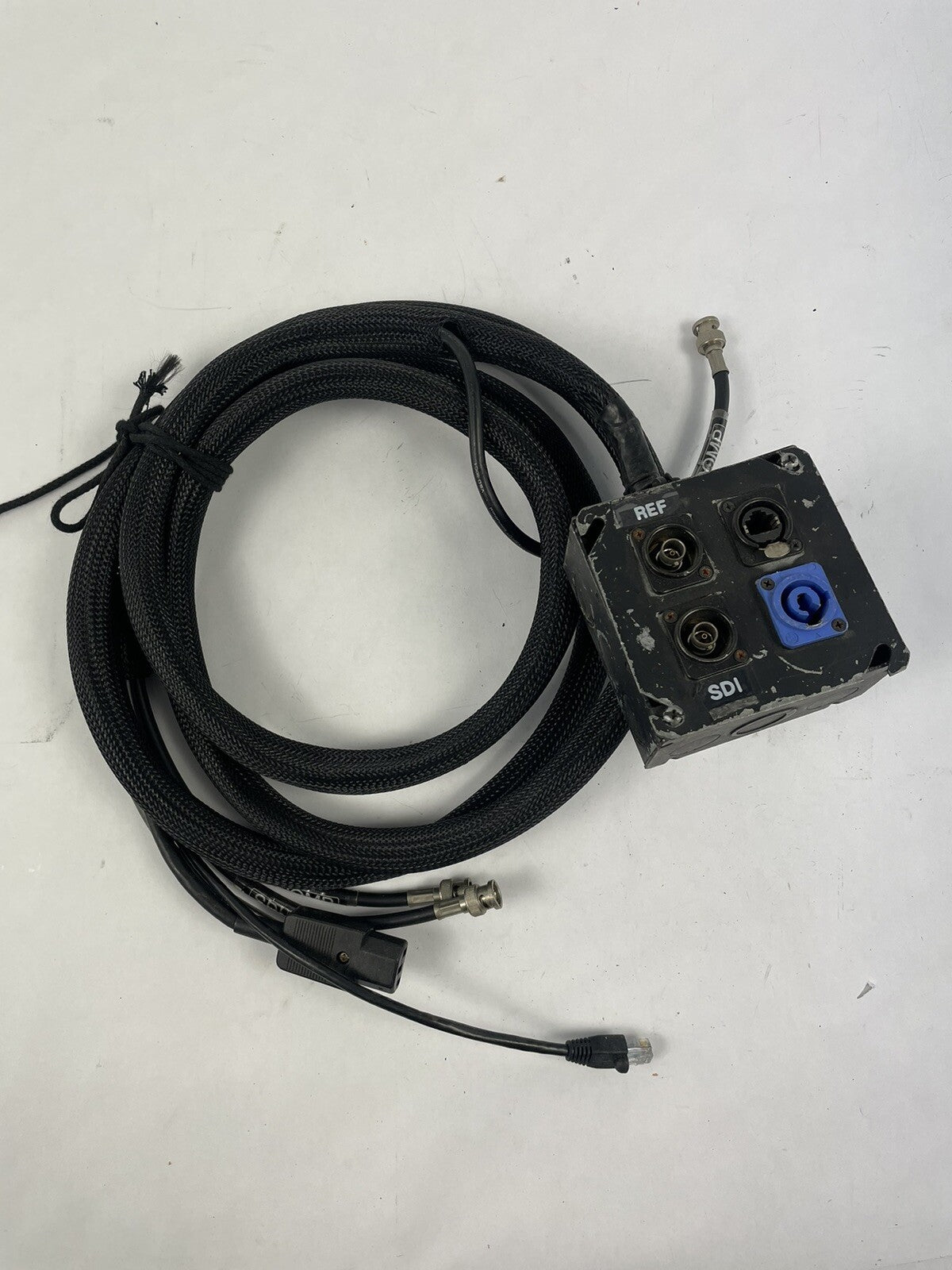 Breakout box Audio Snake 4 inputs Neutrik powerCON 20A EtherCon RJ45 BNC #B