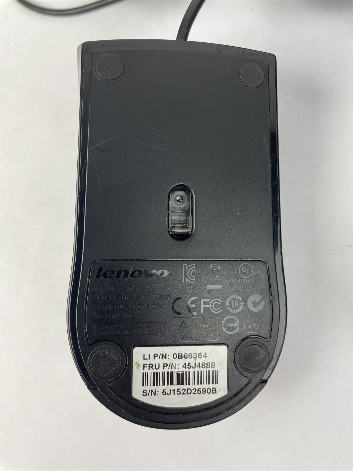 6 x Assorted Corded Mouse Lot - CHERRY GENTIX, 2 x Lenovo, Dynex, HP, Kensington