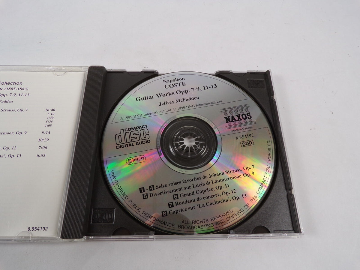 Napoleon Coste Guitar Works Jeffrey Mcfadden Guitar CD#43