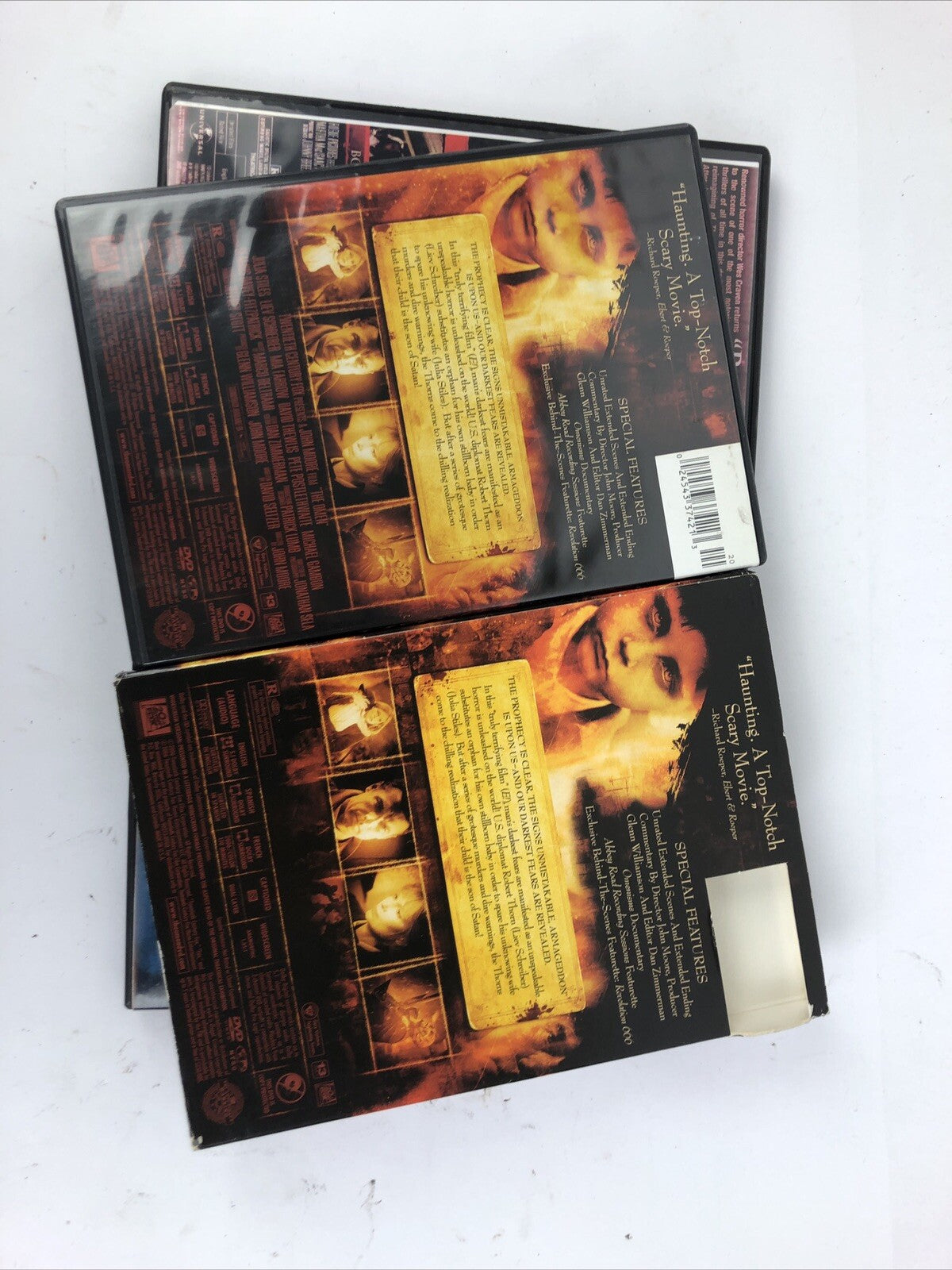 3 x HORROR DVD LOT The OMEN The Legend of Hell House The Last House on the Left