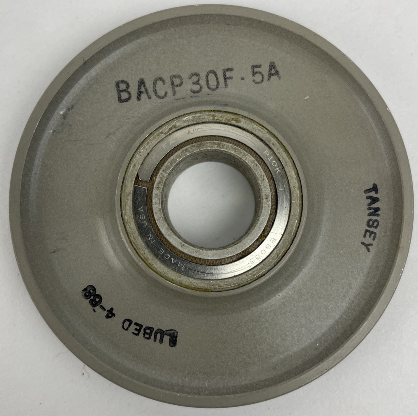 OEM Tansey 2.5" Lubed 4-68 Bearing Pulley Part No. BACP30F 5A
