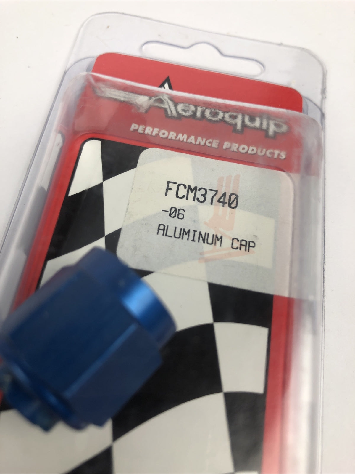 Eaton Aeroquip FCM 3740 -06 AN Fitting Cap Aluminum Blue Anodized Free Shipping
