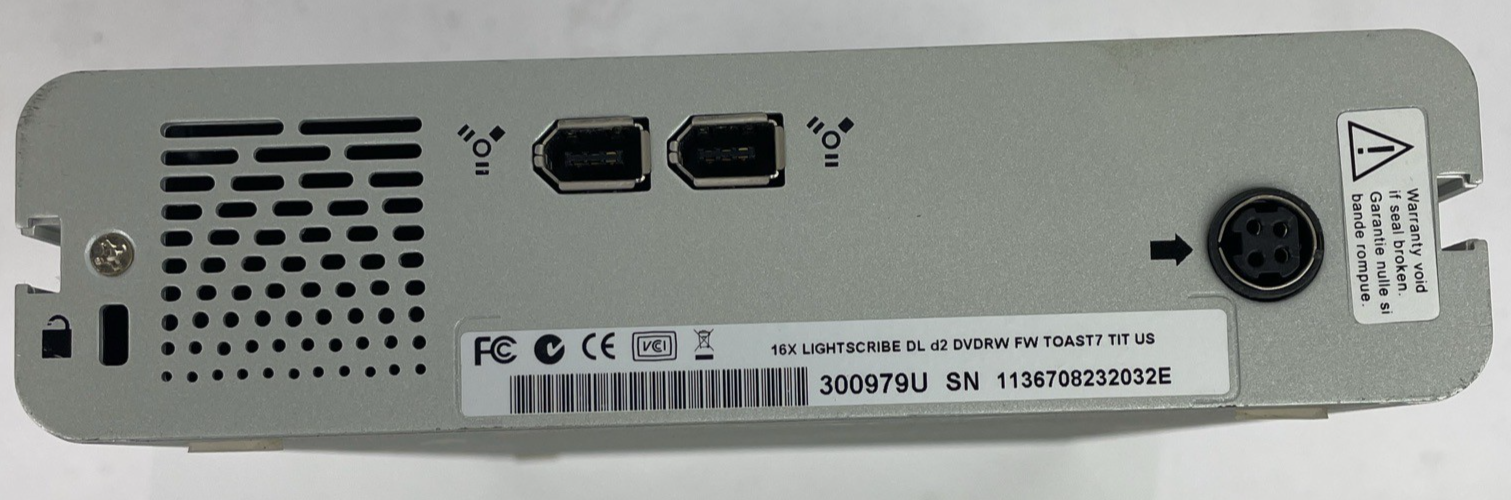 LaCie DL d2DVDRW Super Writemaster Speedplus 16 x LightScribe External Drive