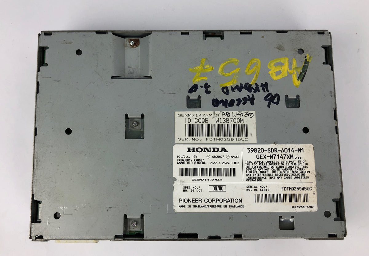 03-07 Honda Accord OEM Satellite XM radio receiver module # 39820-SDR-A012-M1