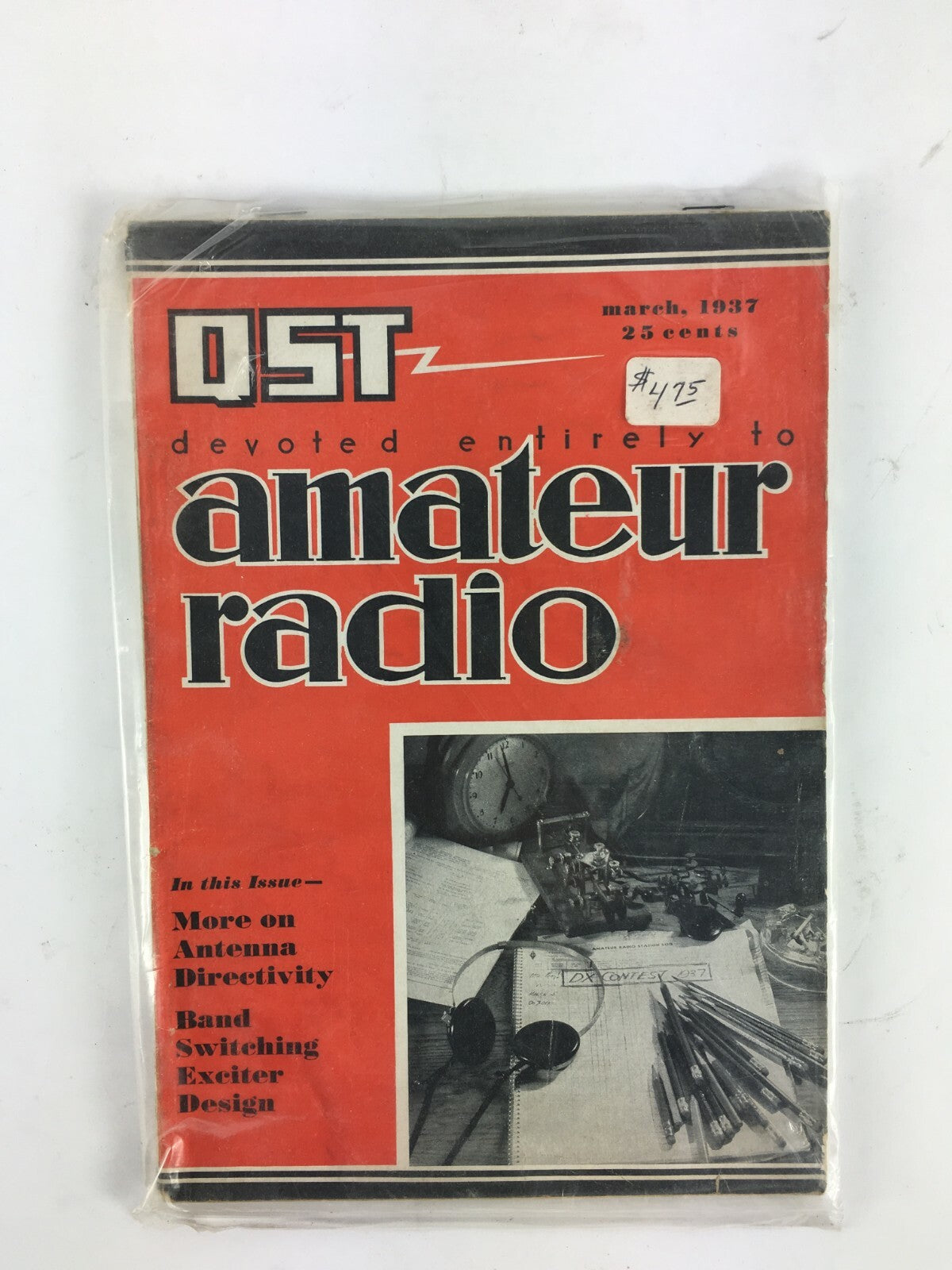 March 1937 QST Amateur Radio Magazine More on Antenna Directivity Exciter Design