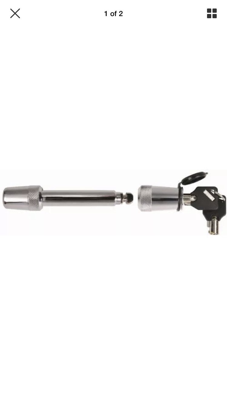 Trimax T3 Premium Chrome 5/8" Keyed Receiver Locking Pin 2 3/4" Span Deal