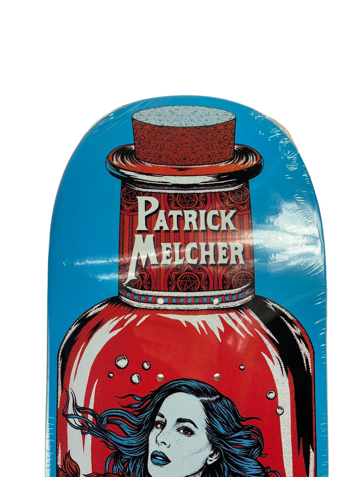 Patrick Melcher Mermaid BLUE Pro Death Skateboards 8.25 " Tapered Square FA Nose