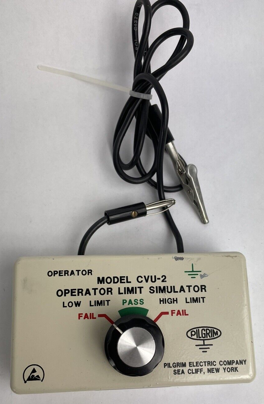 Pilgrim Electric Co. cvu-2 operator limit simulator machine calibration - LOOK
