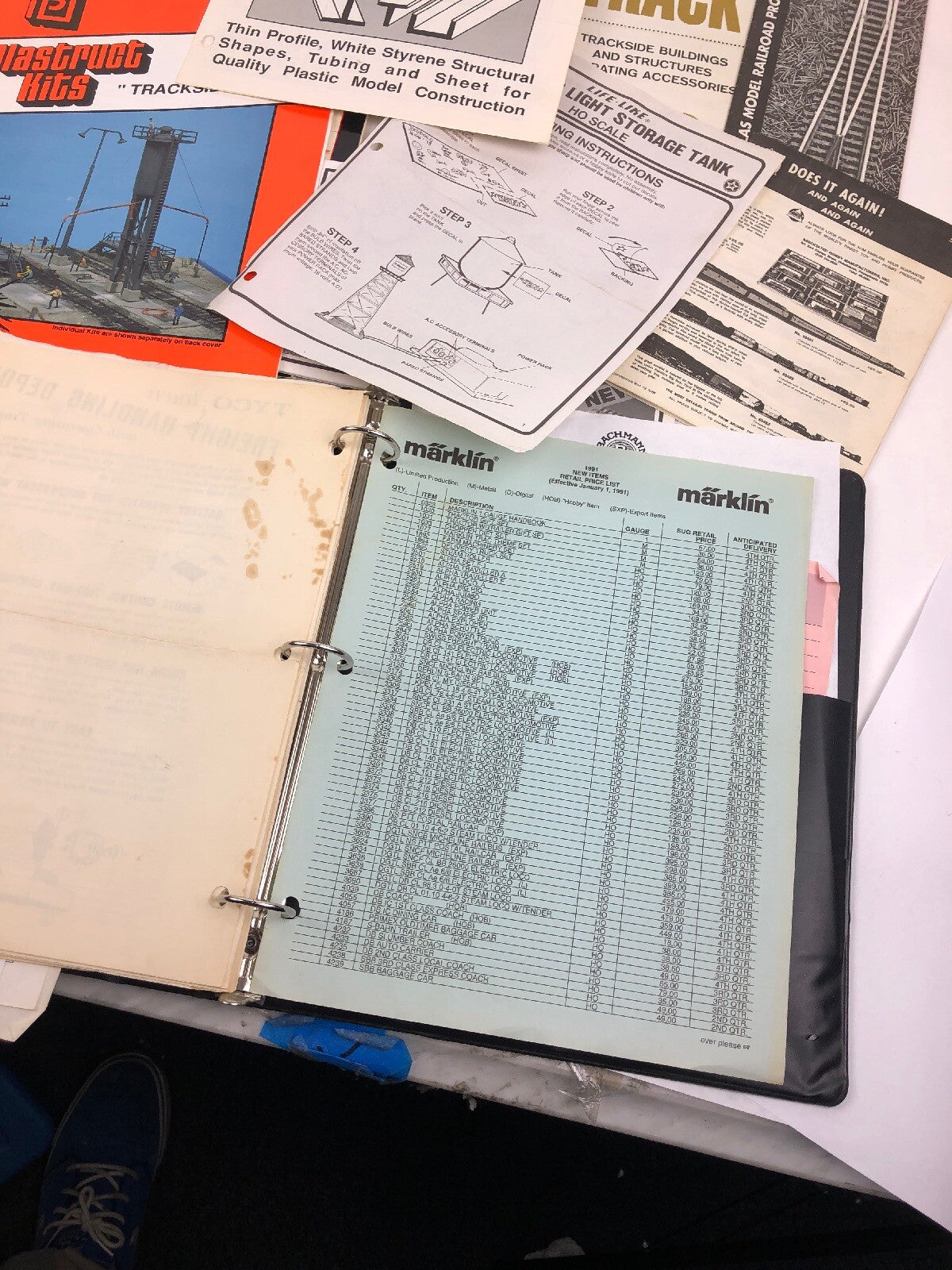 Vintage 60’s Atlas Train Blueprints for Snap-Track HO Layouts Booklets Bach Man