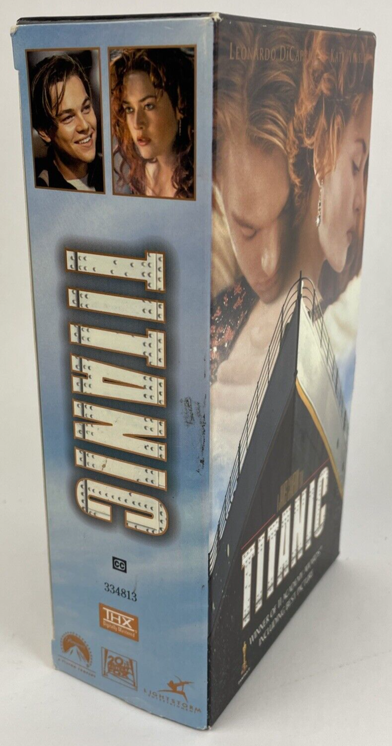 Academy Award Winner Titanic VHS 1999 2 Tape SET Leonardo Dicaprio Kate Winslet