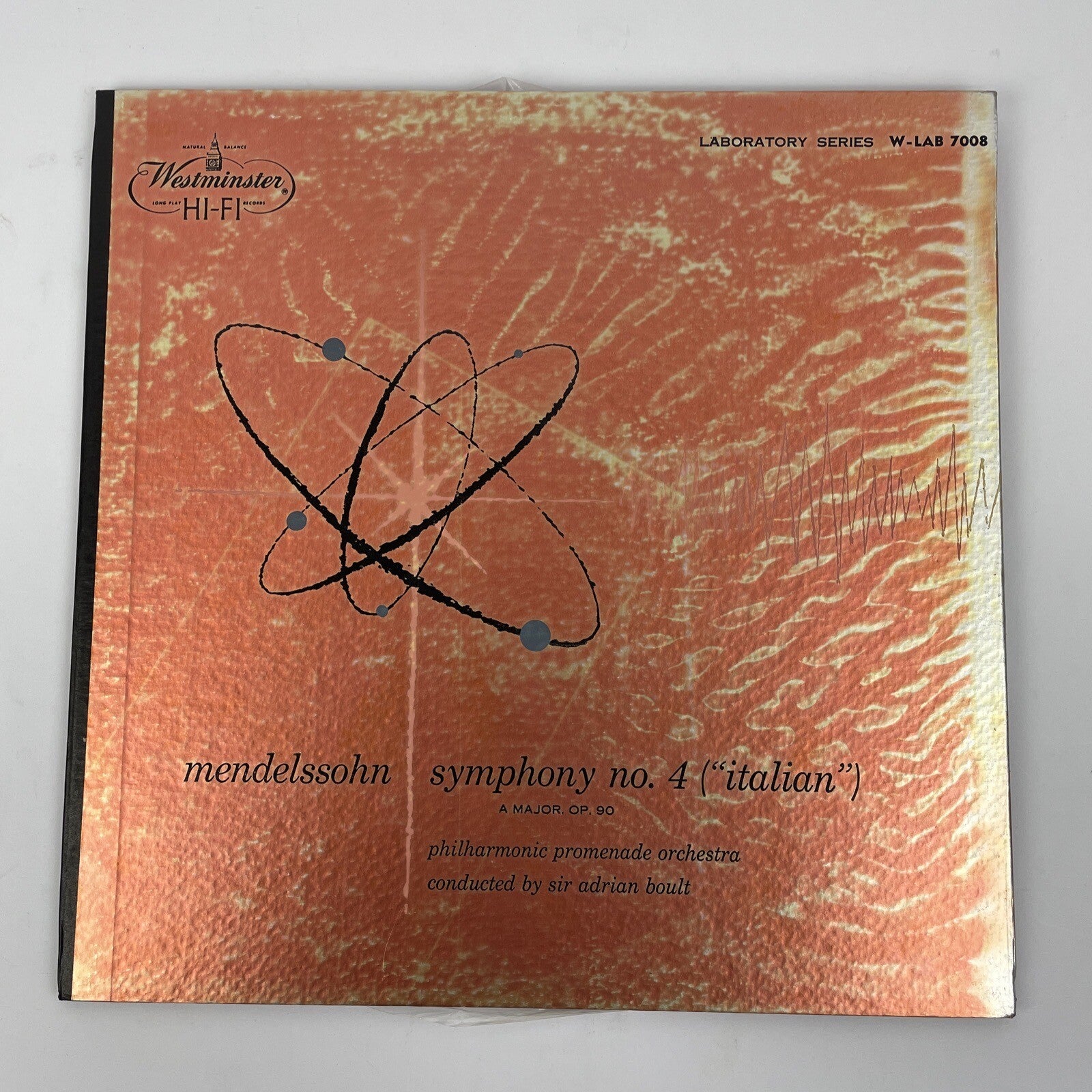 LP / MENDELSSOHN Symphony no. 4 {"Italian") WESTMINSTER  LABORATORY SERIES 7008