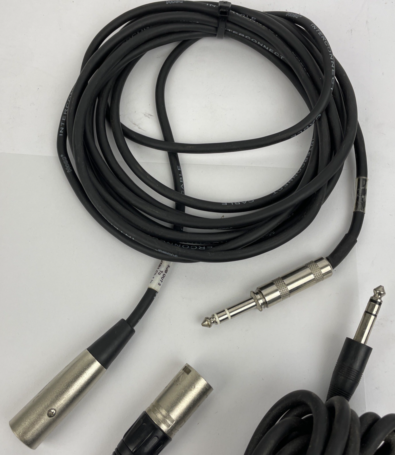 2 x 3-Pin XLR Male to TS 1/4" ( 6.35mm ) Mono Jack Male Black