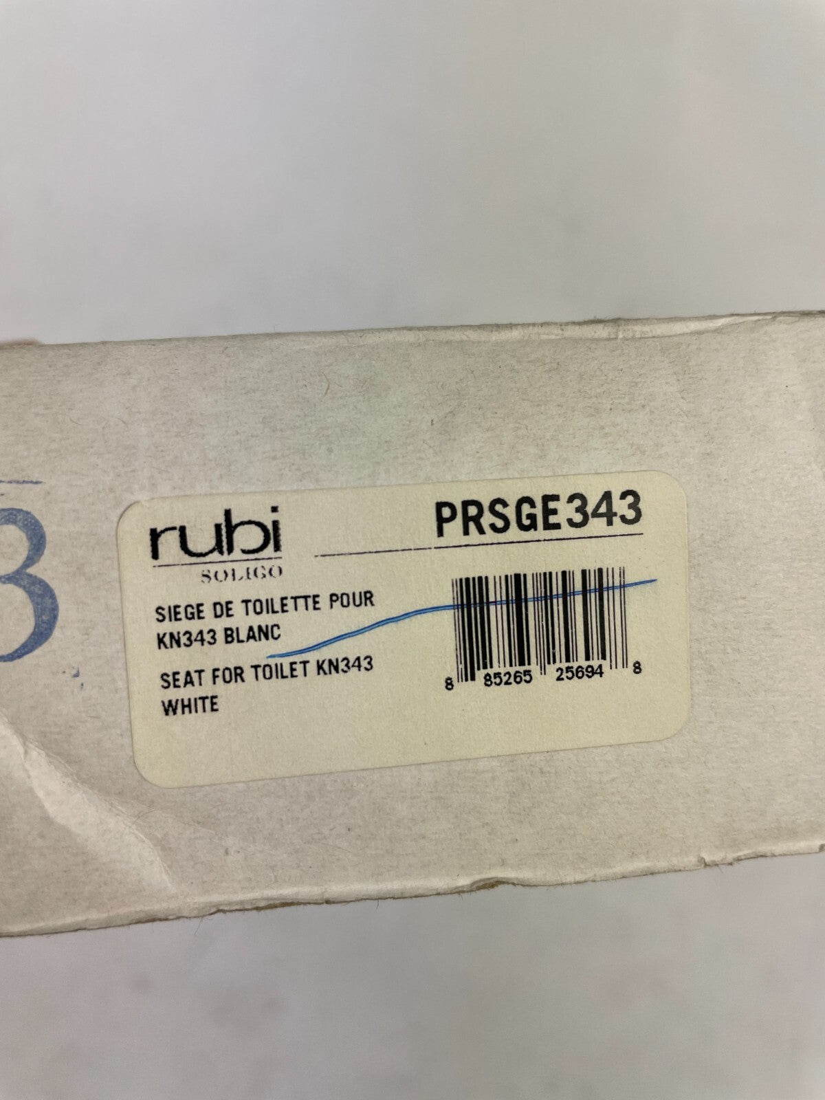 Rubi Soligo KN343 PRSGE343 white soft close toilet seat