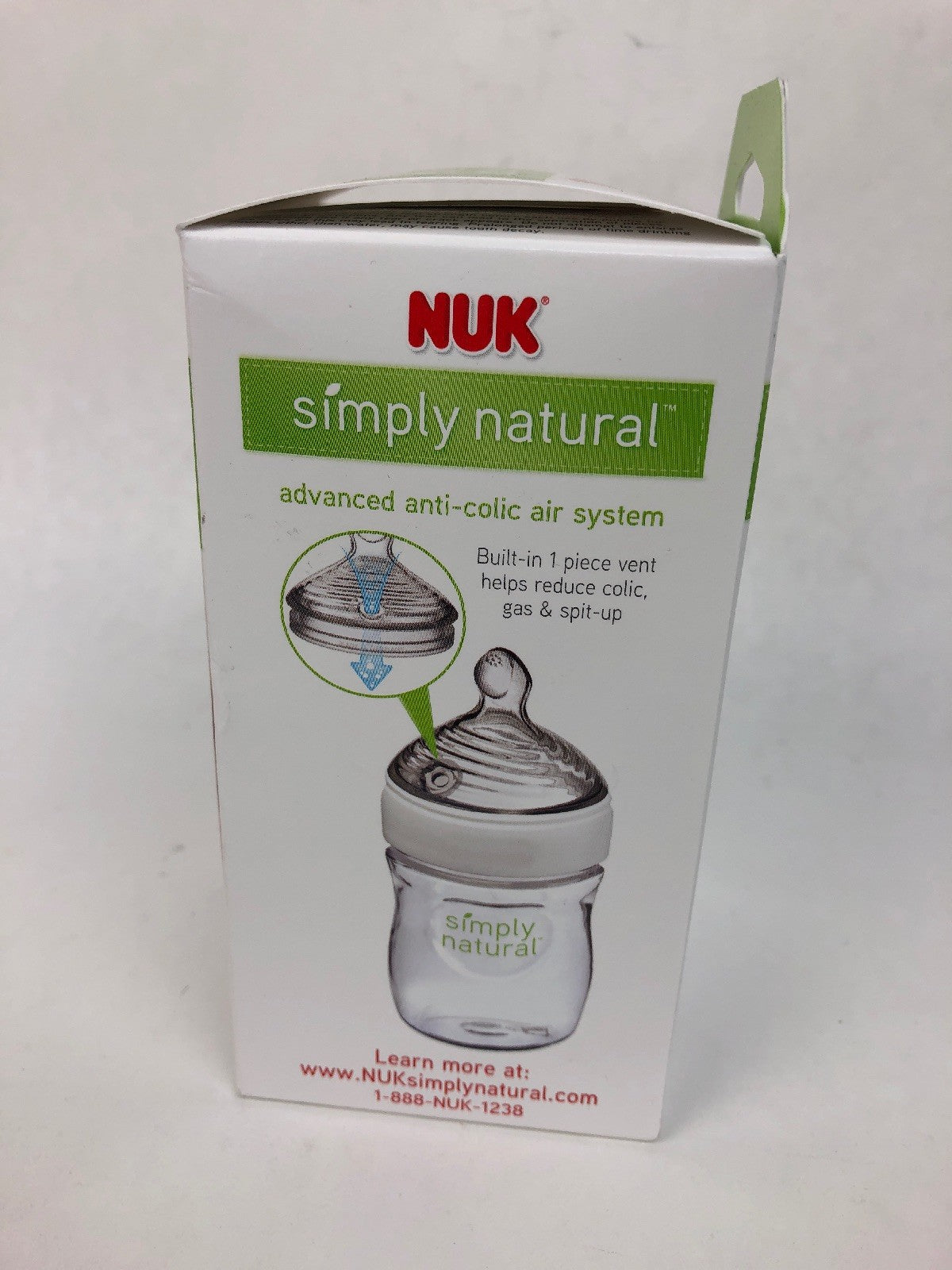 New NUK Simply Natural Bottle, 5 Ounce 150ml BPA FREE  Maintain Strong Baby Bond