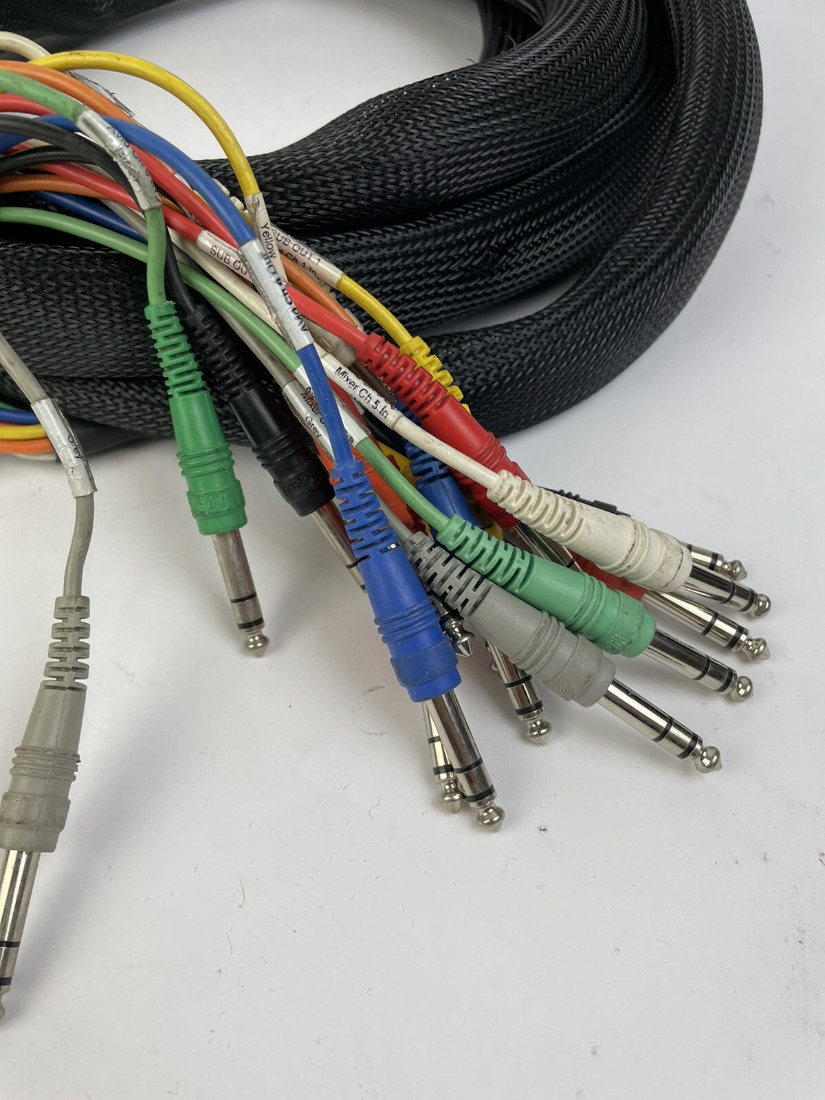 14 Feet 16 Channel Male 1/4" Phone to 3-Pin XLR Female & Male Audio Snake Cable