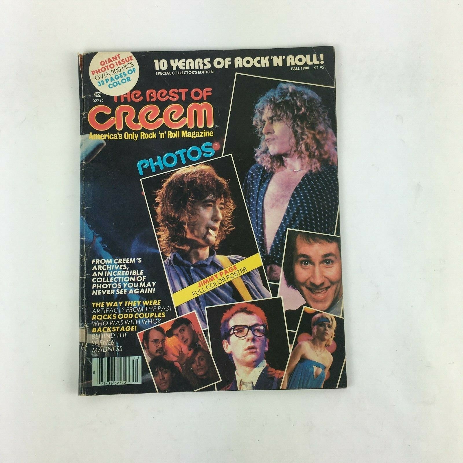 Fall 1981 Creem Music Magazine 10 Years of Rock N Roll! Jimmy Page
