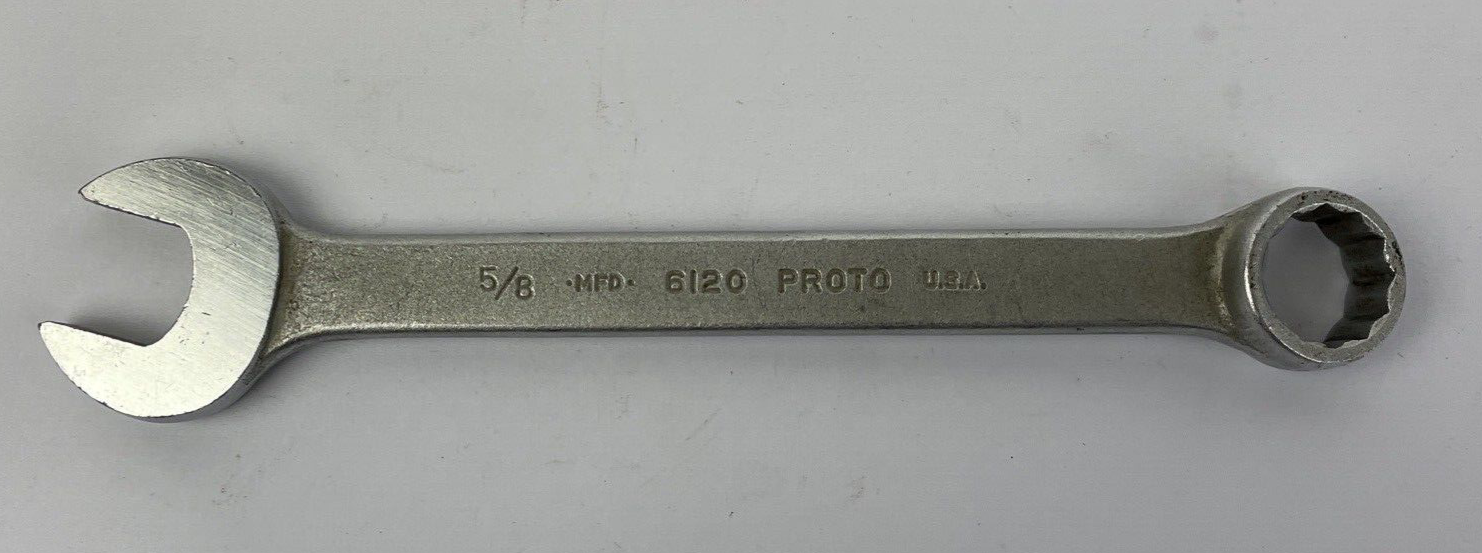 CHALLENGER BY PROTO ® 5/8" Combination Wrench 6120, Made in the U.S.A. - VGC