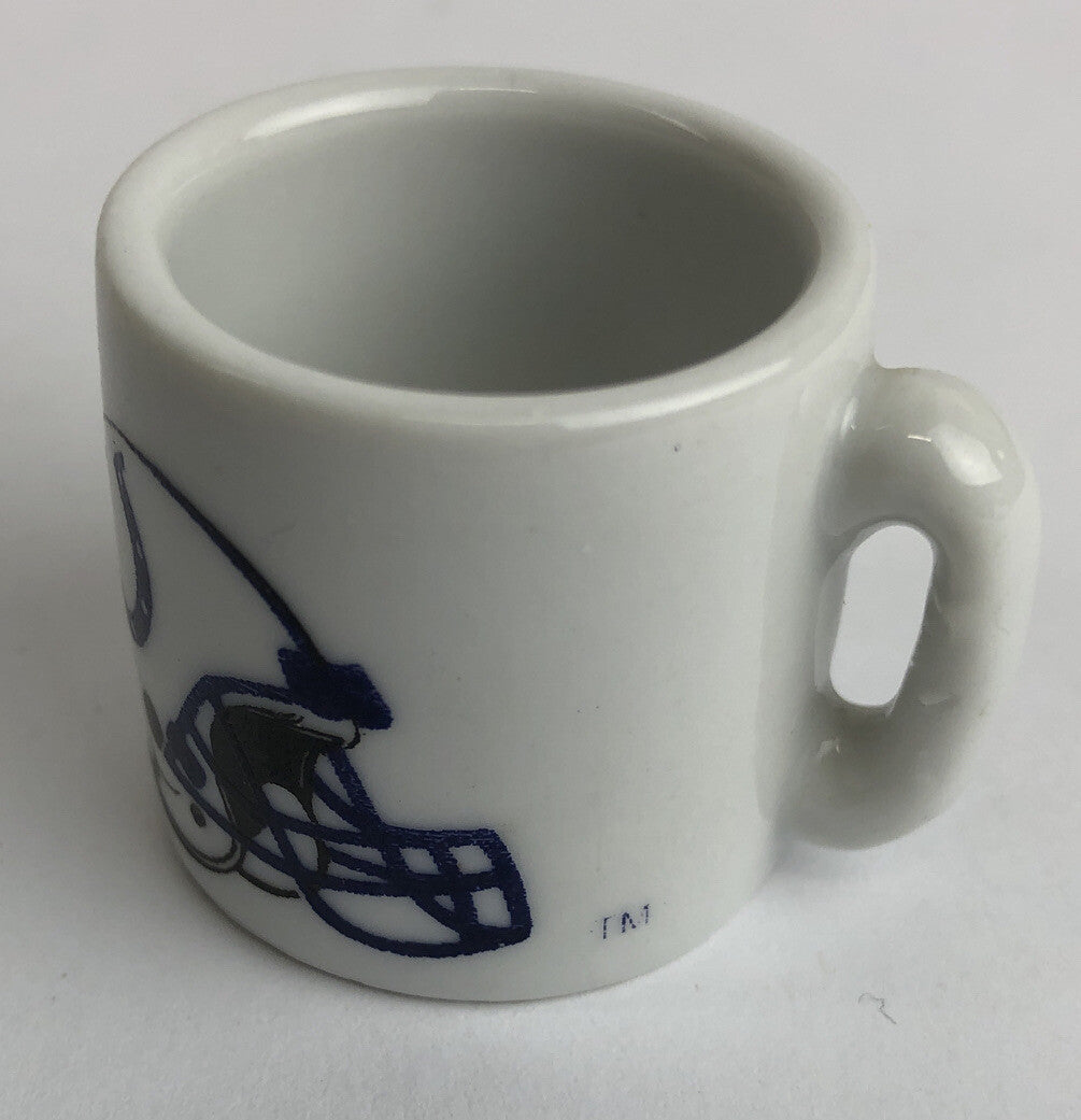Vintage NFL Mini Coffee Cup Mug Indianapolis Colts 1.25" Collectible Miniature