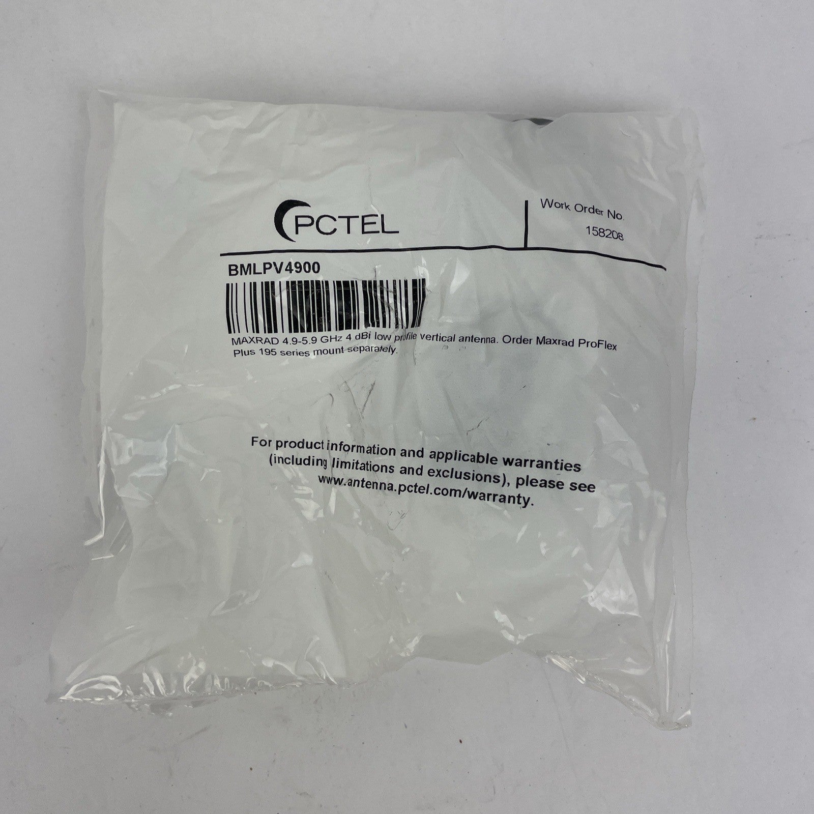 OEM PCTEL BMLPV4900 low Profile Vertical Antenna 4.9-5.9 Ghz MAXRAD