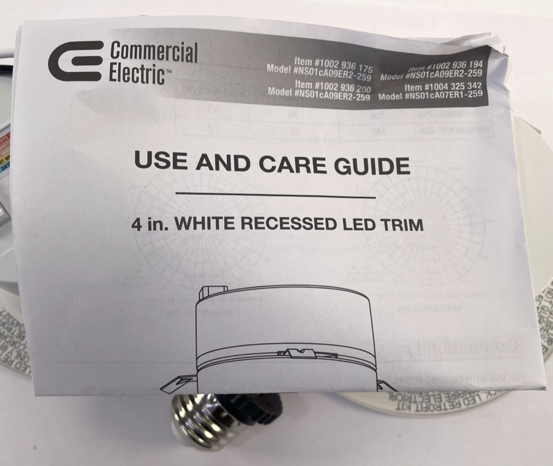 Lot of 2 x 4" C. E. LED Color Changing Recessed Trim Light Model NS01cA07ER1-259