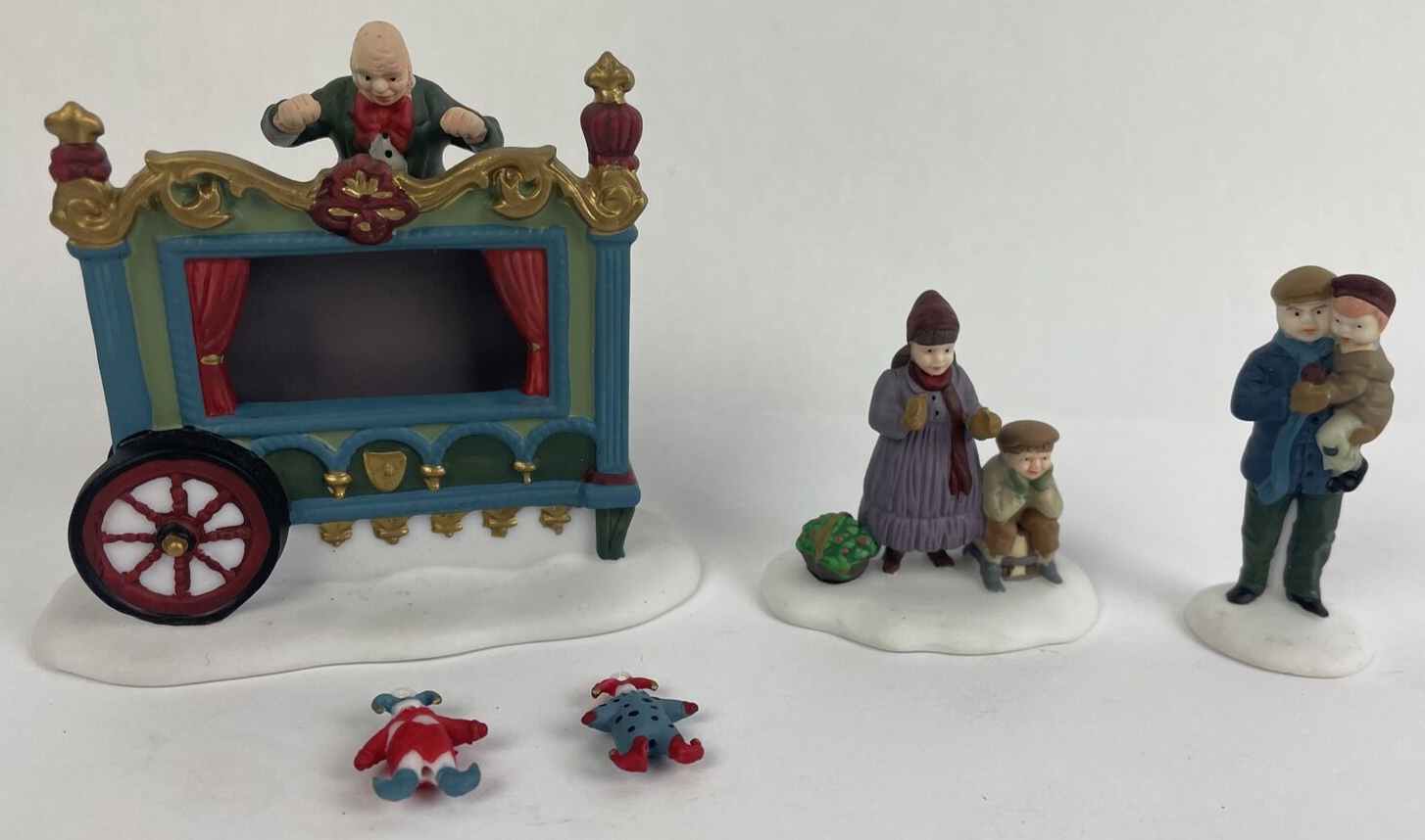 Dept 56 Heritage Village Collection THE OLD PUPPETEER 3 Figures 5802-5 IN Box