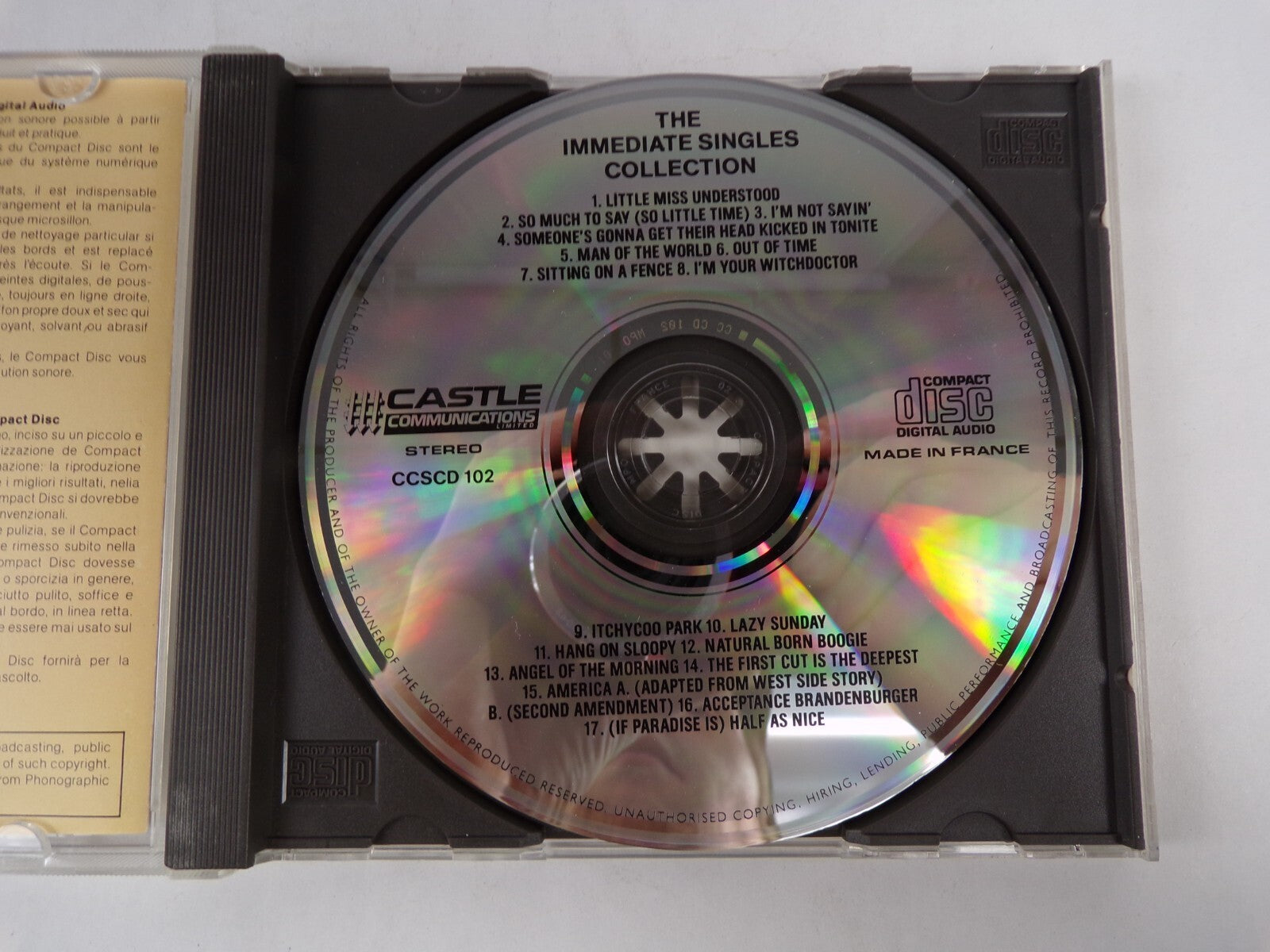 The Immediate Singles Collection Little Miss Understood CD #24