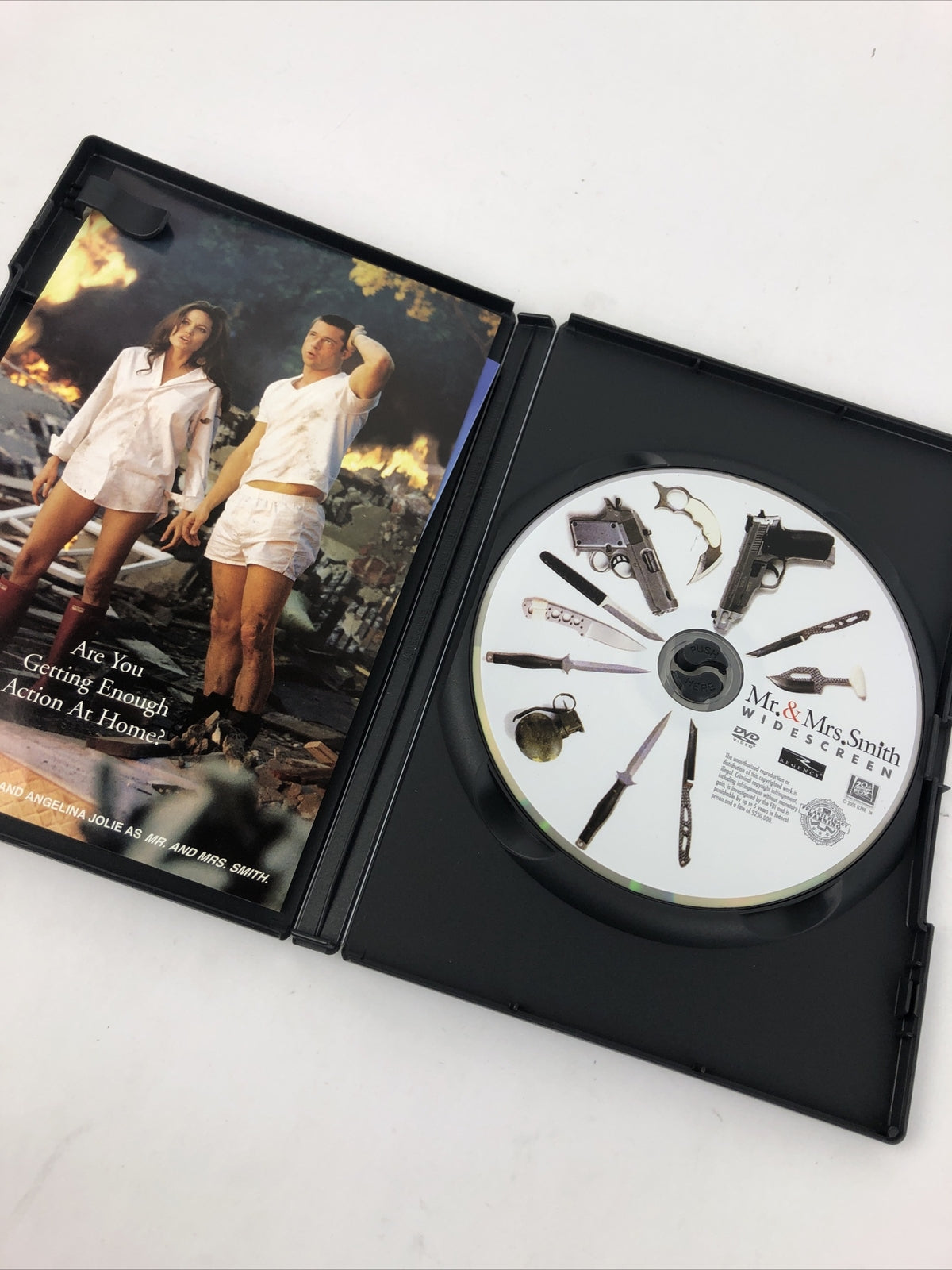 Me & Mrs Smith (DVD) widescreen Angelina Jolie Brad Pit - Mint Condition