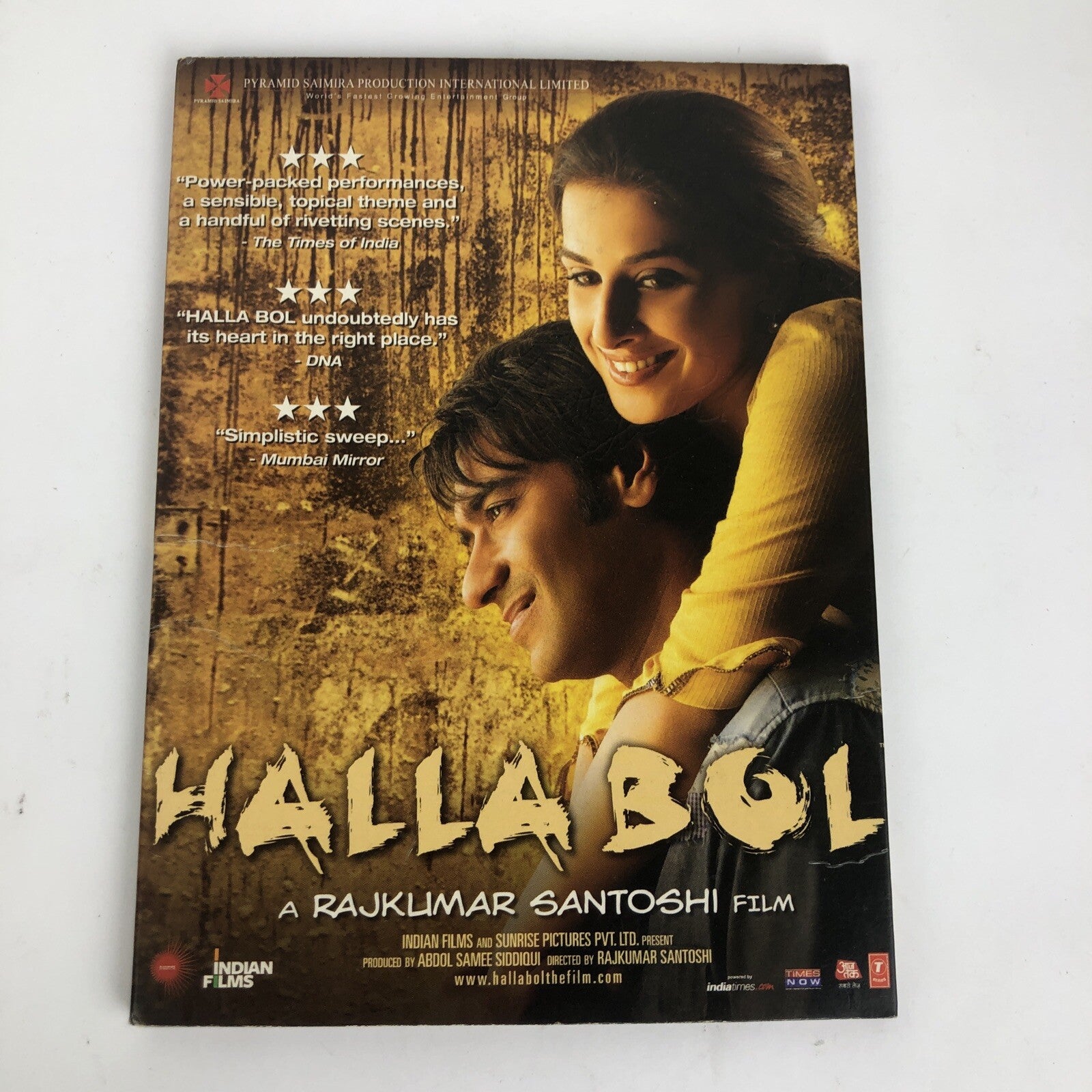 Halla Bol DVD Bollywood Hindi a Rajklimar Santooshi Film w English Subtitles VGC