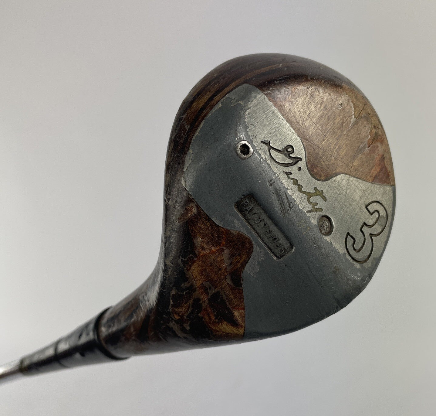 Stan Thompson Ginty Golf Steamer 3 fairway wood 15 degree steel shaft original grip