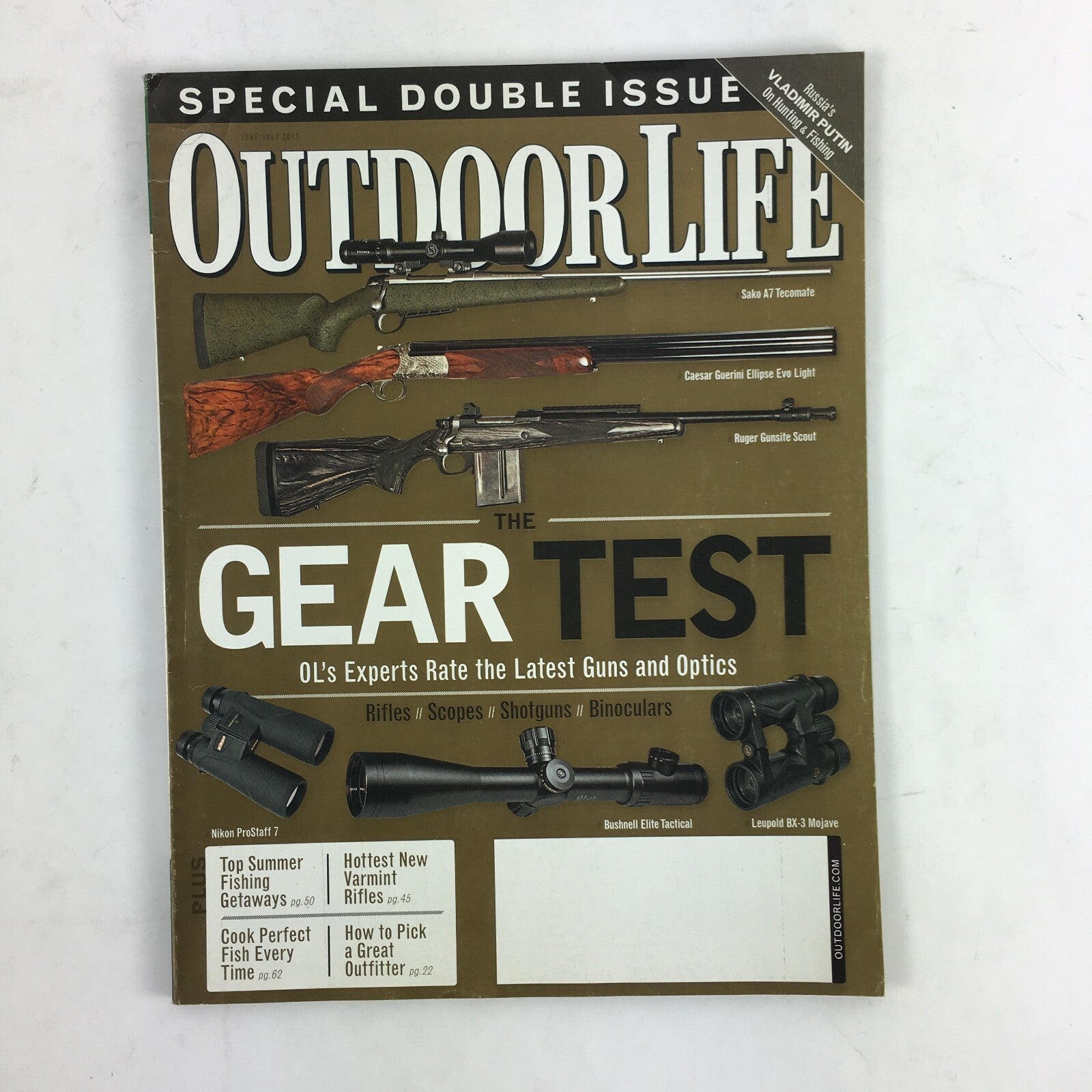 2011 Outdoor Life Magazine The Gear Test Sako A7 Tecomate RugerGunsiteScout BX-3