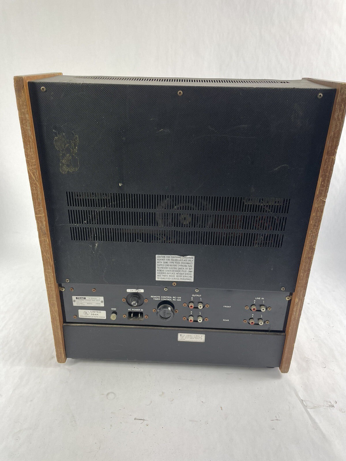 Power Tested Teac A-3340S 4-Channel Simul-Sync Reel to Reel Deck AS-IS