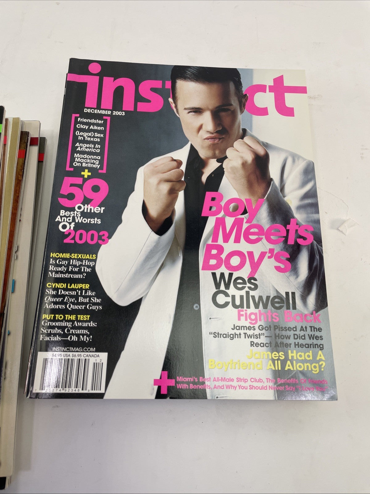 Lot of 20 Instinct magazine 2002 - 2005 Gay Fashion Lifestyle & Entertainment