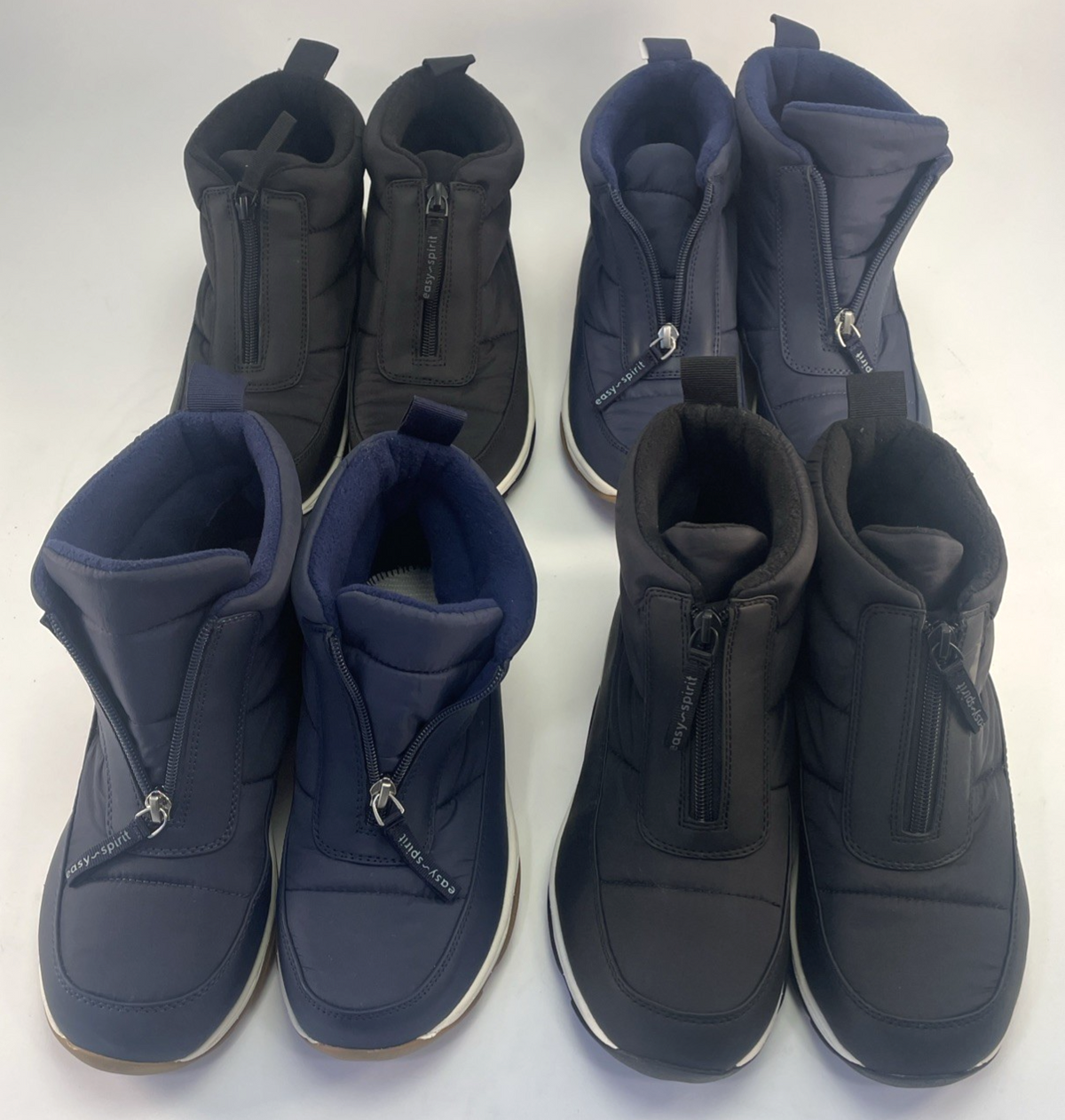 4 x Easy Spirit Wistar Outdoor Comfy Ankle Booties Shoes Blue Black US 7.5 W