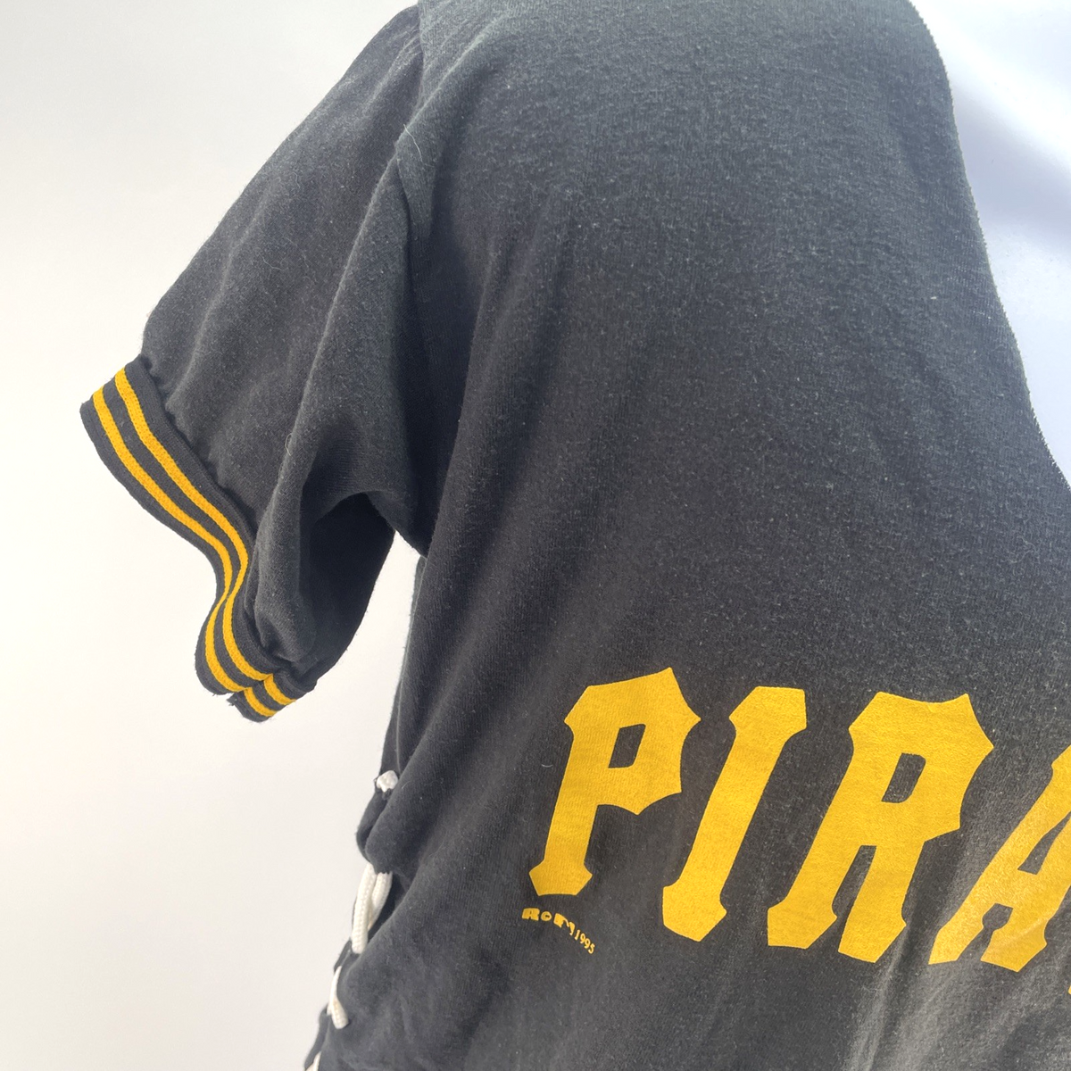 MLB Genuine Merchandise Pittsburgh Pirate Women's V-Neck Vintage Look T-Shirt