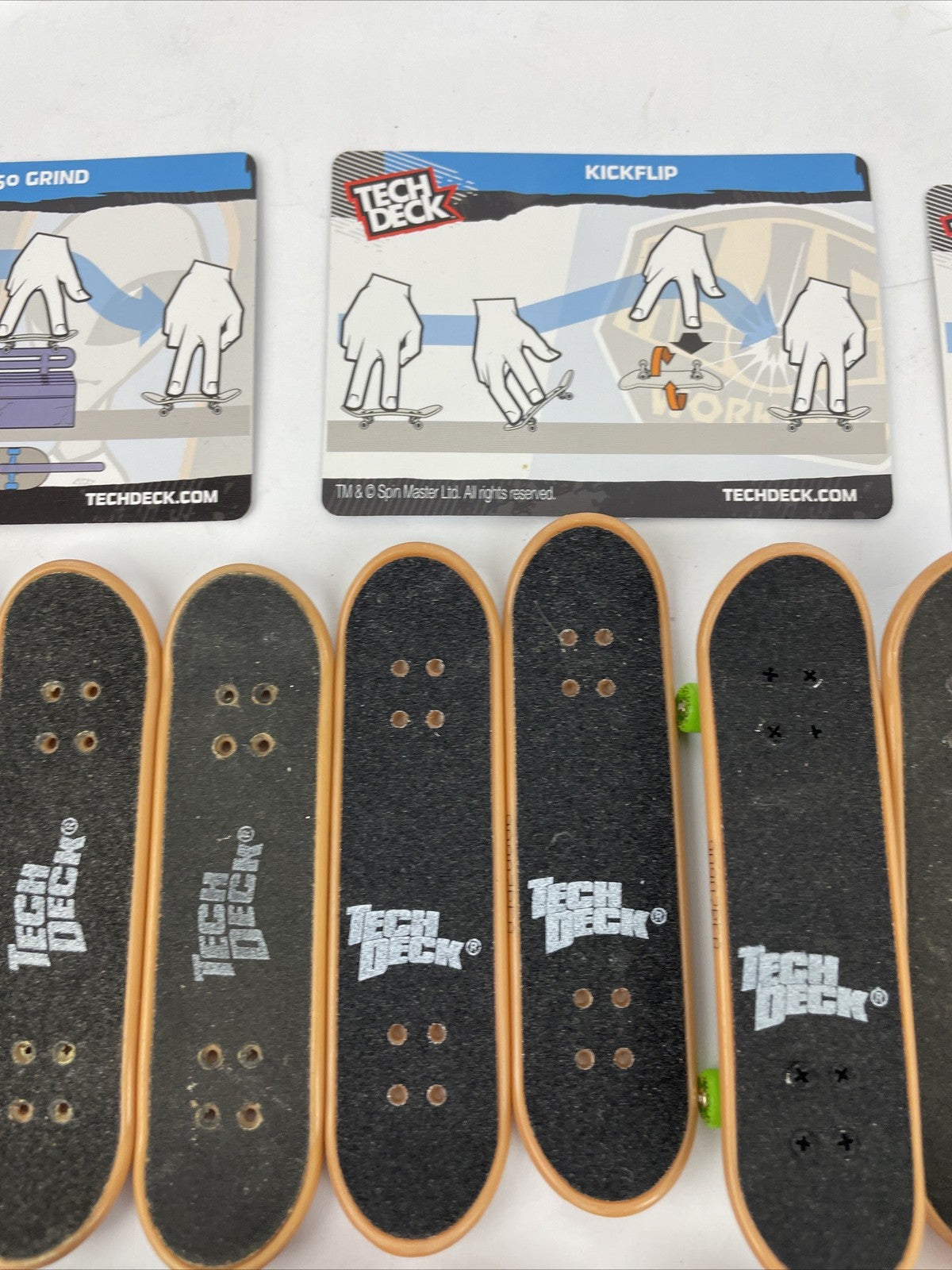Vintage Tech Deck Lot Skateboard Fingerboard Flip Fiberlight Blind BUNDLE LOT