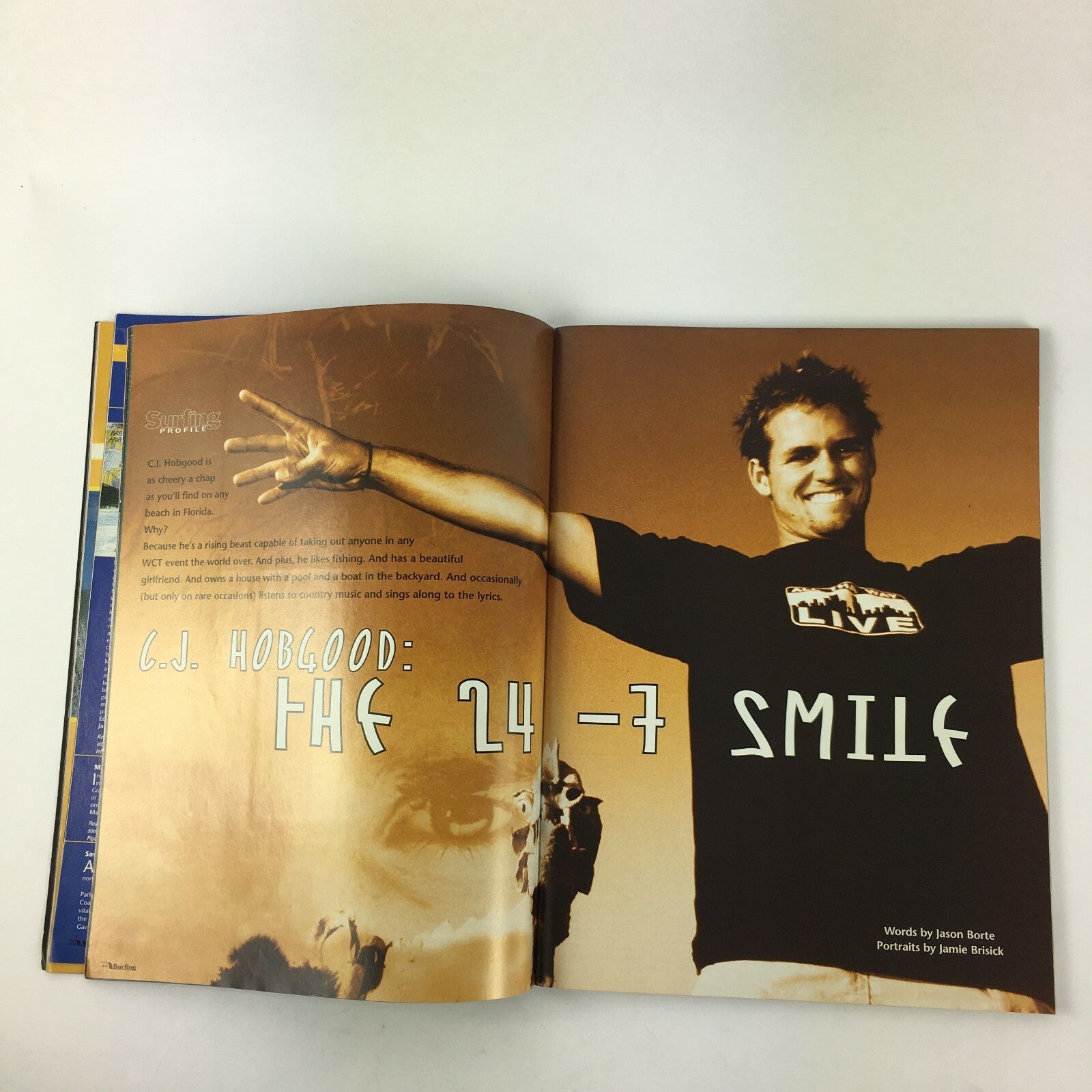 April 2001 Surfing Magazine H1 Town and Country Tearing thru two shores