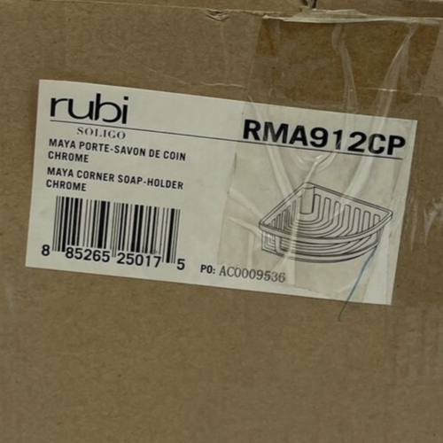 Rubi SOLIGO Maya RMA912CP chrome corner shower soap holder