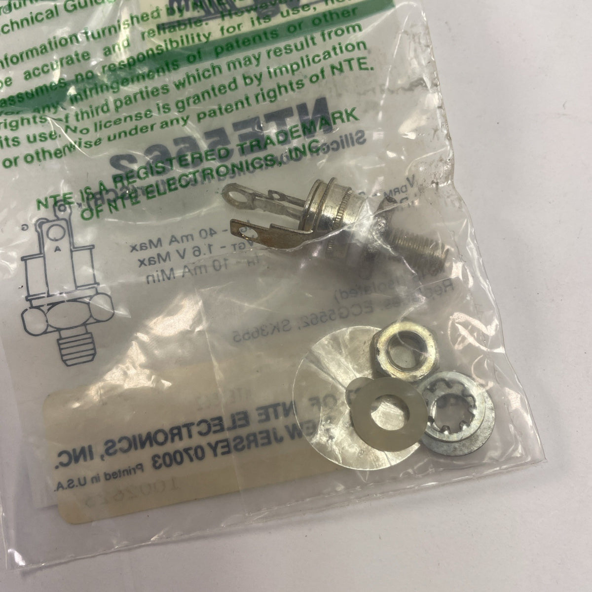NTE Electronics NTE5562 SILICON CONTROLLED RECTIFIER 200VRM 35A TO-48 IGT=30MA