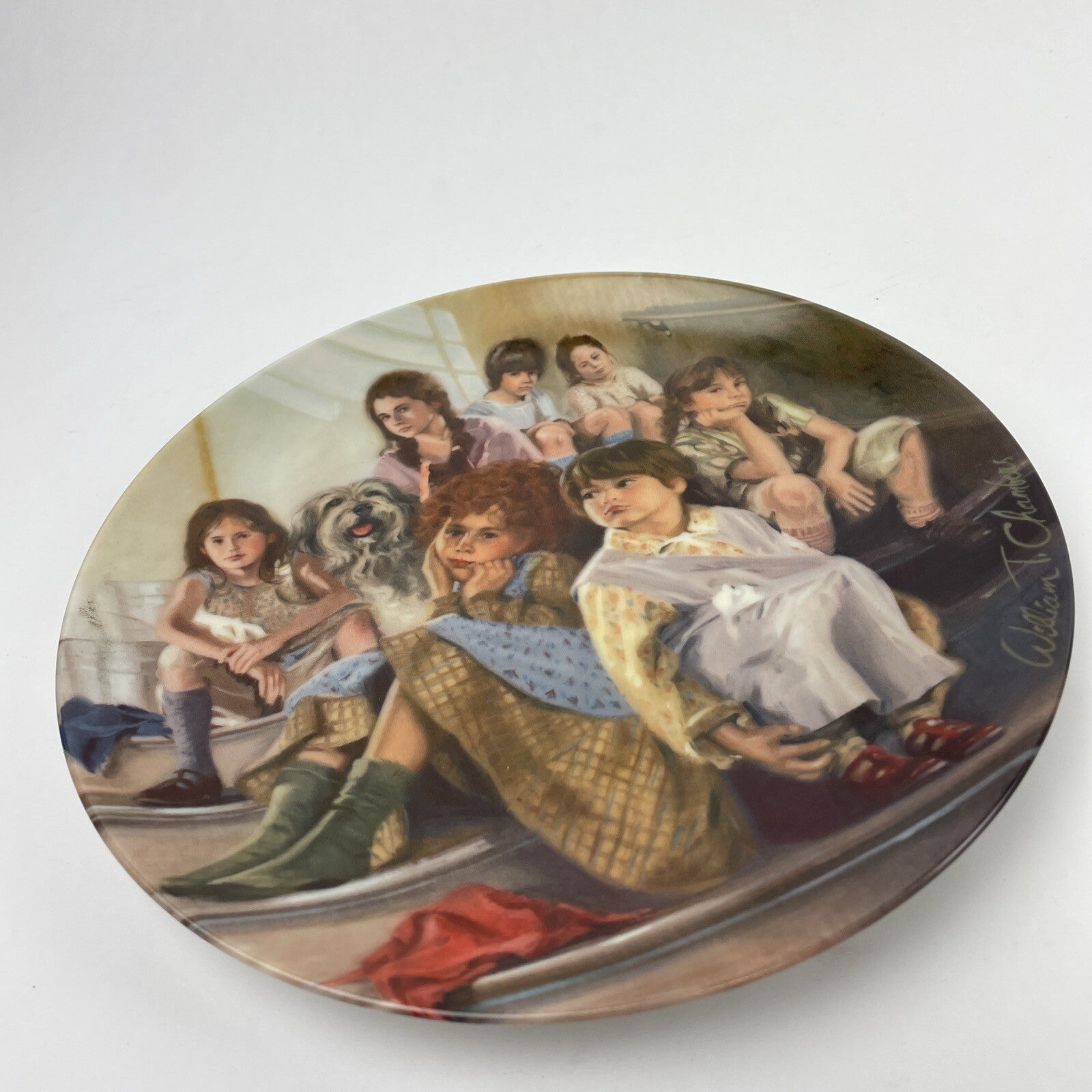 Annie and the Orphans Collector Plate by Edwin M. Knowles 1984 Number 11081 G