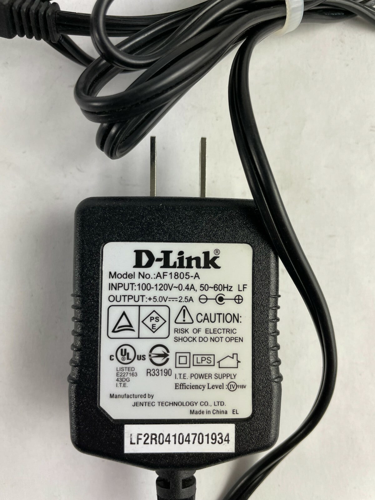 Genuine D-Link AF1805-A Ac Adapter Output 5 V 2.5 A Power Supply Adapter A84
