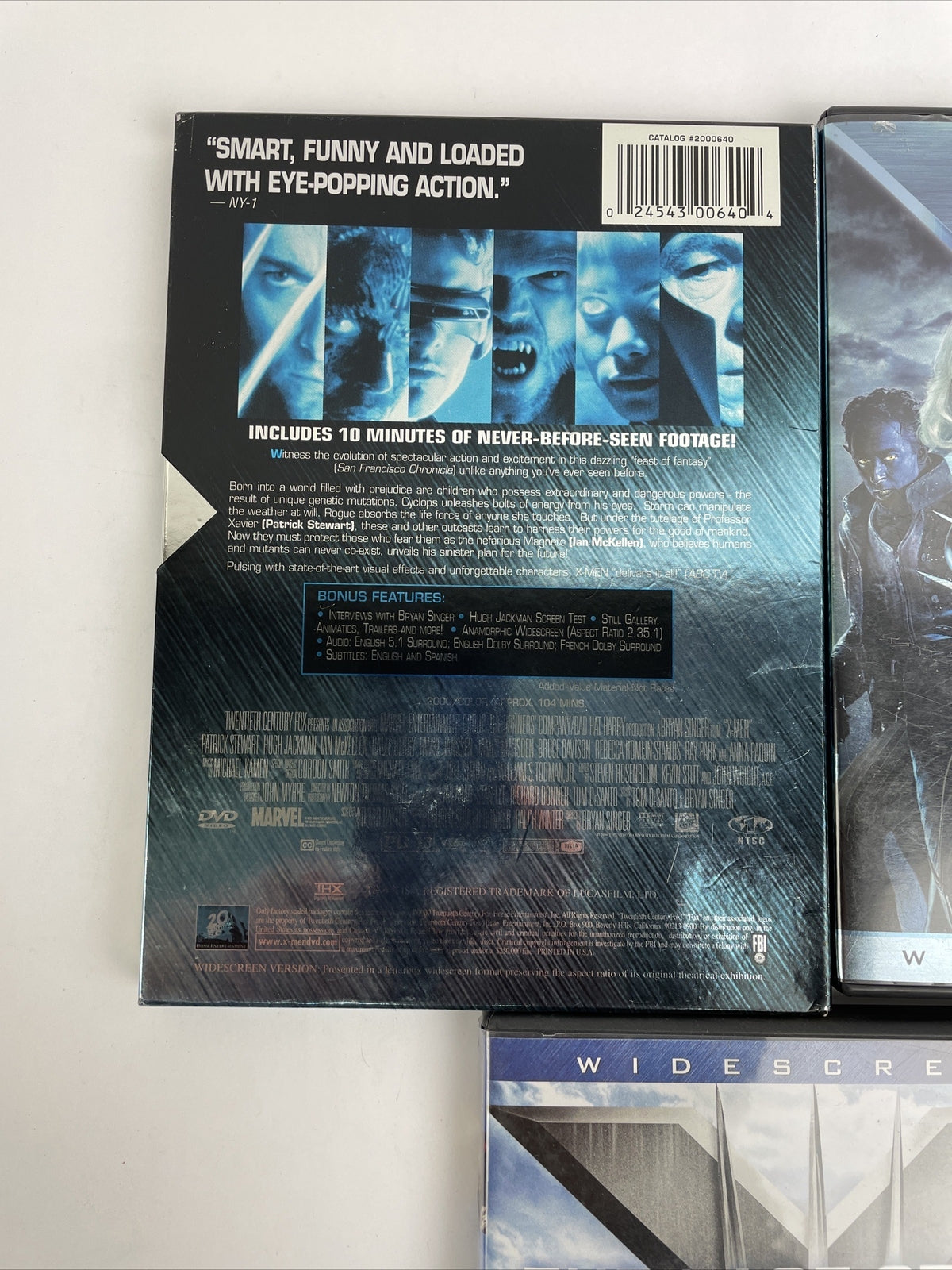 LOT OF 3 x DVD's X-MEN, UNITED, The Last Stand TRILOGY DVD Video DIGITAL SET