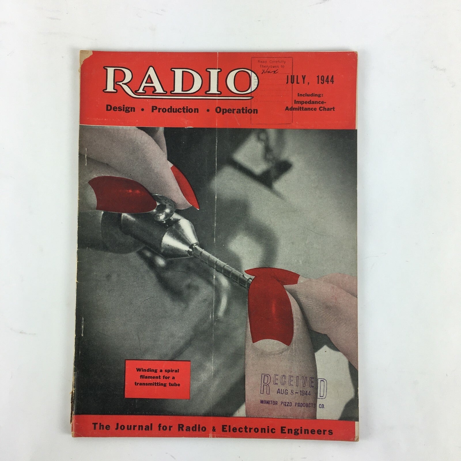 July 1944 Radio Magazine Winding a Spiral Filament for a Transmitting Tube