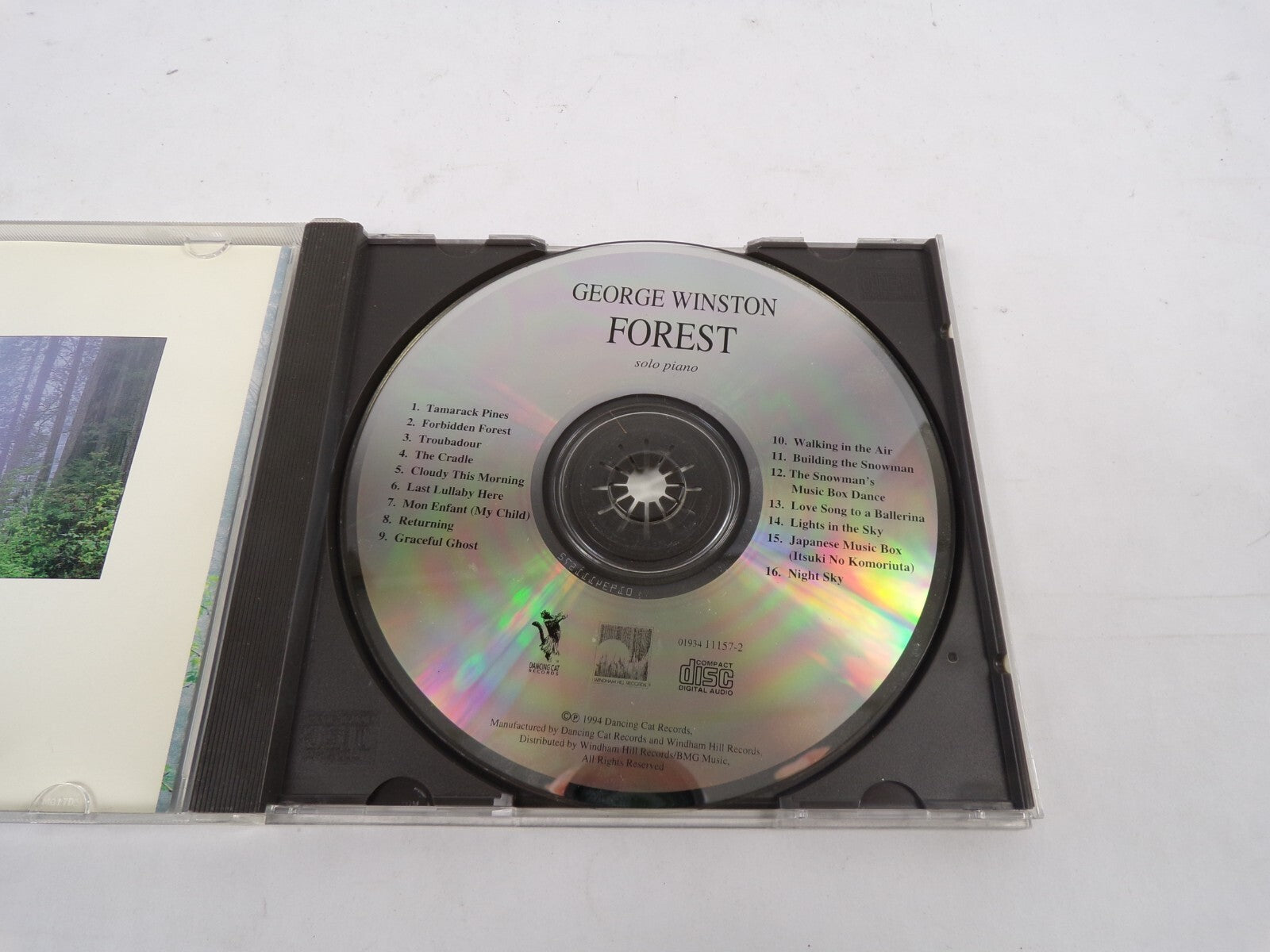 George Winston Forest Tamarack Pines Forbidden Forest Troubadour The CradleCD#26