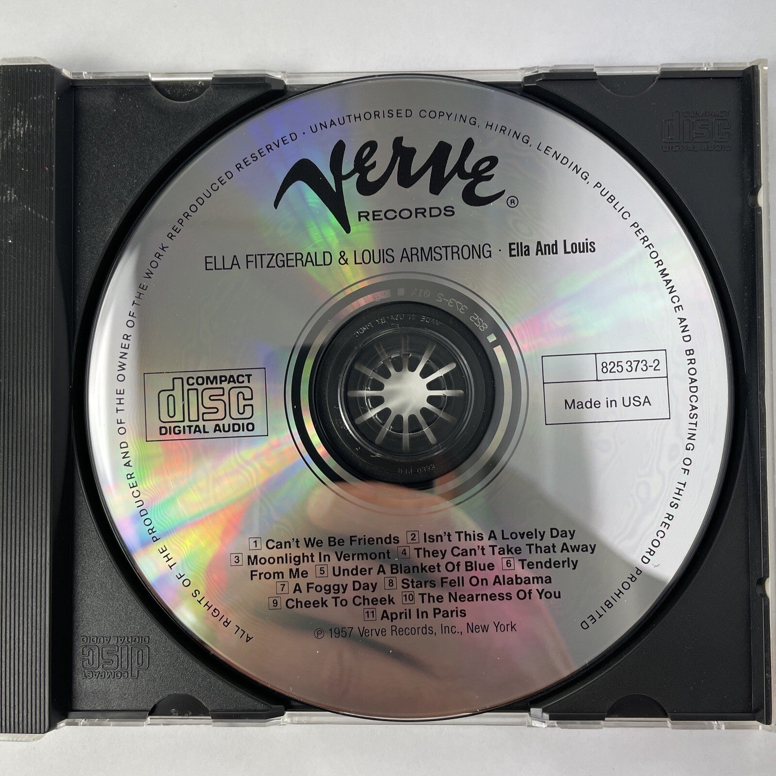Ella Fitzgerald/Louis Armstrong - Ella & Louis (Cd,1985 Verve Records)  #23 