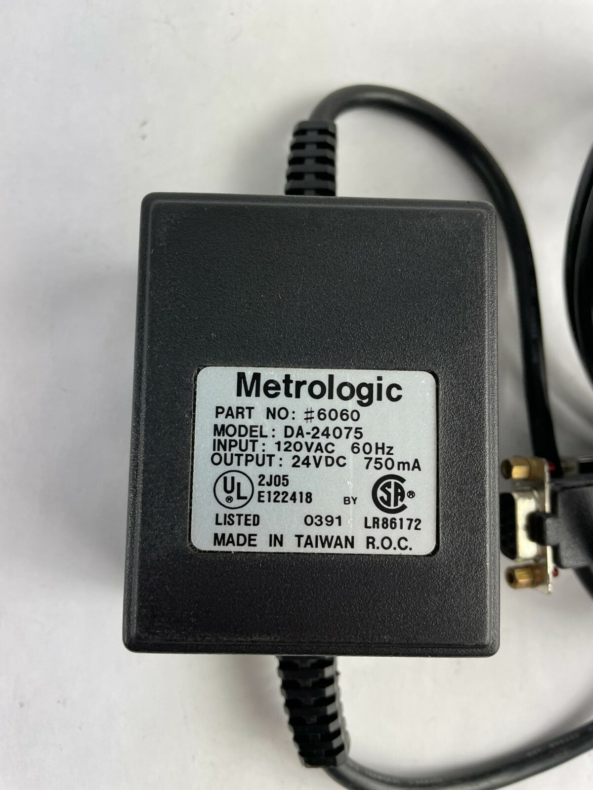 Genuine Metrologic DA-24075 Ac Adapter Output 24V 750mA Power Supply Adapter A84