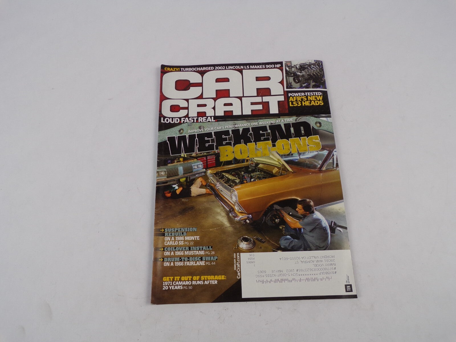 February 2018 Car Craft Loud Fast Real Weekend Bolt-Ons Crazy! Turbocharged 2002